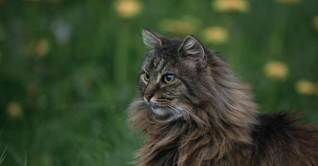 découvrez le chat des forêts norvégiennes : un félin majestueux au pelage épais, réputé pour sa douceur, son intelligence et son goût de l’aventure.